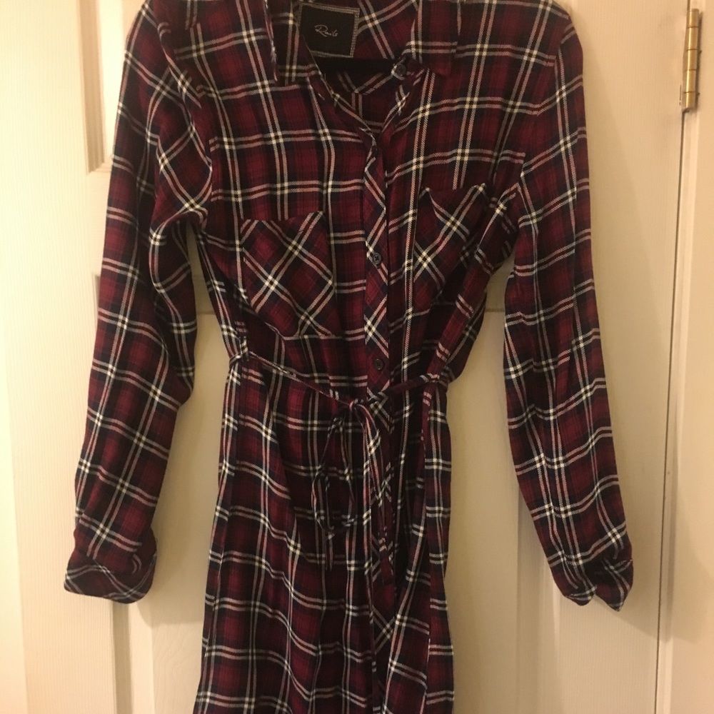 Rails m plaid dress NWT